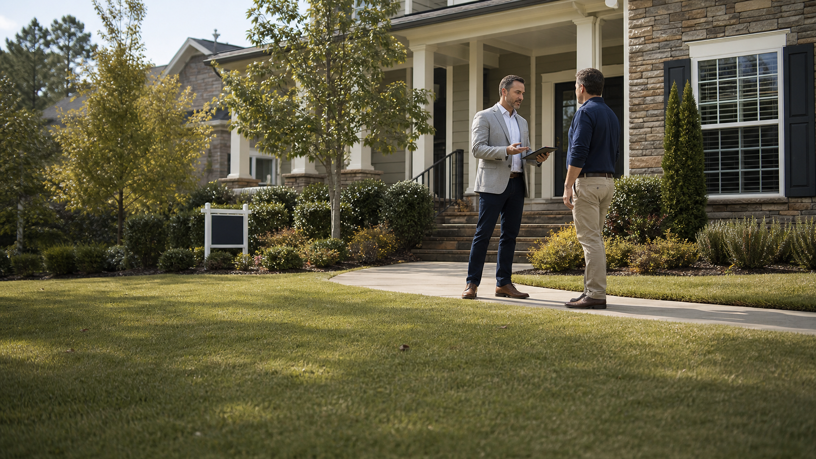 Representative meeting a contractor during an agreed appointment window